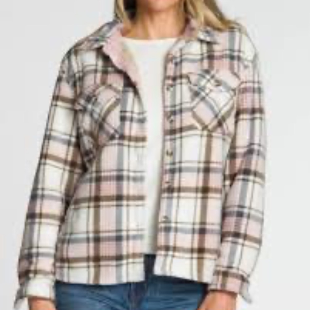SAGE Collective Cream Sherpa Jacket size Medium
